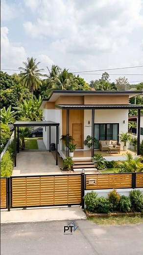 ไอเดียบ้านโมเดิร์น แบบบ้านชั้นเดียวพร้อมที่จอดรถ | ML_EP58 #บ้านชั้นเดียว #แบบบ้านชั้นเดียว