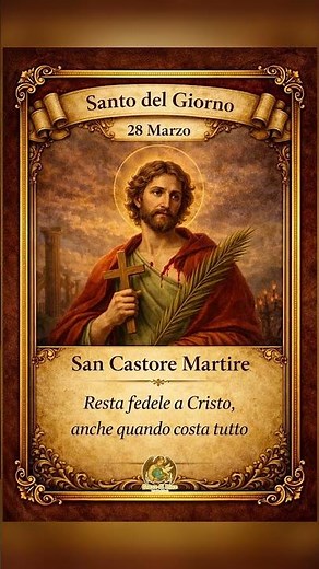 Santo del Giorno – 28 Marzo San Castore Martire | Gocce di Luce