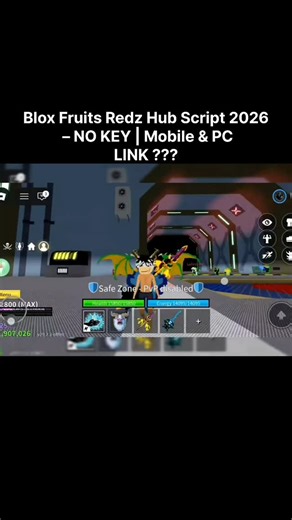 Steal A Brainrot on Instagram: "Redz Hub Script 2026 — Blox Fruits Script NO KEY | FREE Update | Mobile & PC #robloxgames #script #bloxfruits"