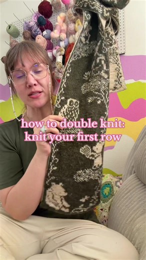 Double knitting part two! #knitting #tutorial #doubleknitting