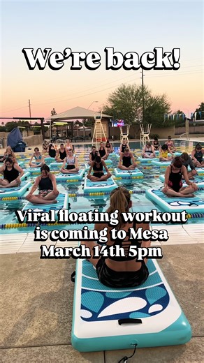 You’ve tried to Floating sound Bath, but have you tried Flossing Yoga? It’s the most fun you’ve had in a yoga class because you take it on water! .. Spring break activities in Mesa Arizona, spring training, activities, yoga classes near me, Paddleboard Yoga.