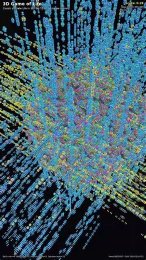 3D Game of Life — 3D Cellular Automata #Shorts