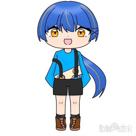 自分のミニを描くだけ#三木みかん #イラスト #イラストメイキング #vtuber #ミニキャラ