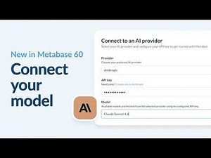 New in Metabase 60: Connect your model