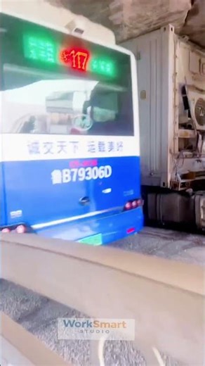 Overheight Truck Incident by Cargo Driver: Bridge Impact and Container Damage Process