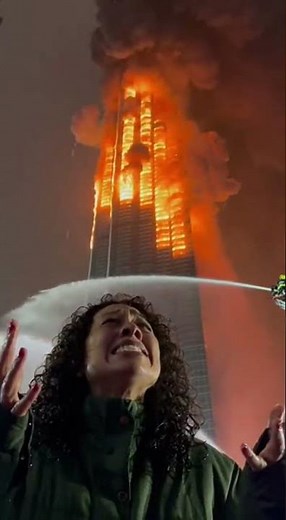 Flames Rising, Hope Falling A Raw Street Scene of Chaos and Desperation