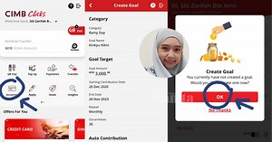 Tutorial Menabung Jangka Pendek, Setting Goals Guna Apps Cimb Clicks!