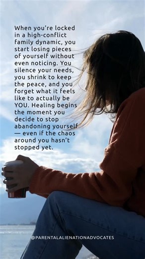 Parental Alienation Advocates on Instagram: "In high-conflict relationships — especially with an alienating parent or co-parent — self-abandonment becomes a survival strategy. You disconnect from your needs because speaking up feels dangerous. You shrink because conflict feels unbearable. You lose yourself while trying to hold everything together. But Dr. Nima’s reminder in Episode 119 is powerful: 👉 Reconnection with yourself is the first real step to reclaiming your power. 👉 Yo