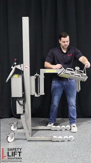 Lift and Rotate Heavy Rolls Safely | Safety Lift Rotating Spindle Demo #Shorts
