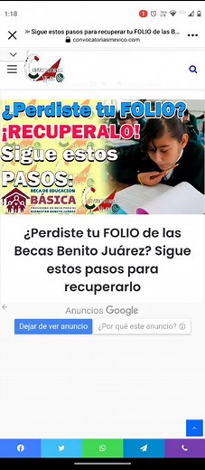 Sigue estos pasos para recuperar tu FOLIO de las Becas Benito Juárez d...
