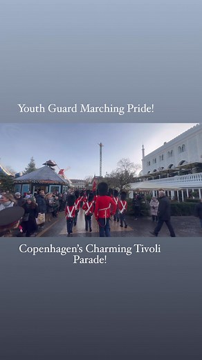 Tivoli Youth Guard Parade Near Nimb Hotel, Copenhagen – A Magical March! The iconic Tivoli Youth Guard brings charm, colour, and tradition to the streets of Copenhagen as they parade past the beautiful Nimb Hotel Tivoli. Their vibrant uniforms, rhythmic drums, and flawless marching create a classic Copenhagen moment that delights every passerby. A beautiful glimpse of Danish culture, discipline, and tradition — right in the heart of Copenhagen! 🇩🇰✨ #TivoliYouthGuard #Copenhagen #NimbHotel #Tiv