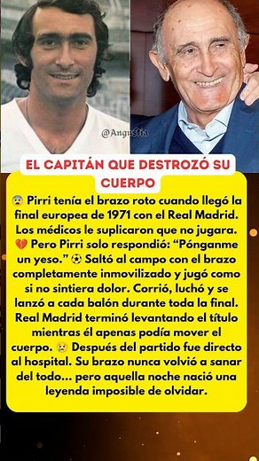 PIRRI JUGÓ UNA FINAL CON EL BRAZO ROTO 😨⚽