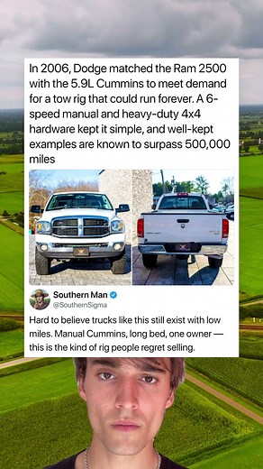 In 2006, Dodge matched the Ram 2500 with the 5.9L Cummins to meet demand for a tow rig