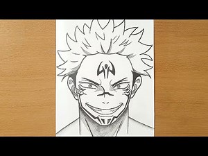 How to draw sakuna from jujutsu kaisen step by step || How to draw anime step by step