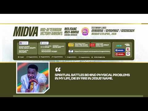 CONQUERING THE HIDDEN BATTLES || MIDVA WITH REV O B || 06 - 04 - 2026