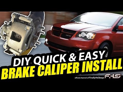How to REPLACE SEIZED BRAKE CALIPERS QUICK & EASY DIY (Demonstrated on Dodge Caravan - any vehicle)