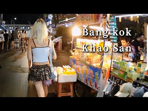 Beautiful Women Back View | 美人後ろ姿 バンコク カオサン Bangkok Khao San Street Walk
