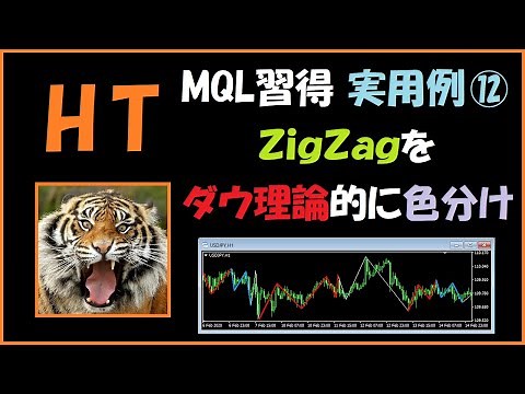 HTのMQL習得 実用例⑫ ZigZagをダウ理論的に色分け