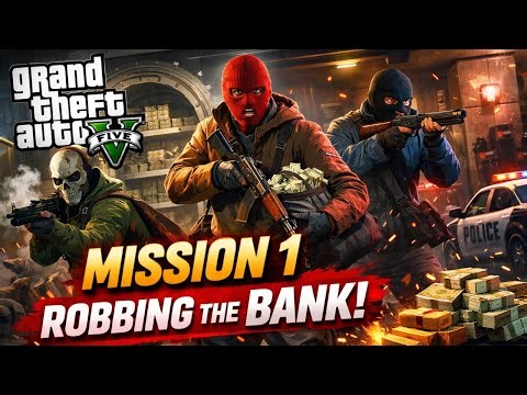 Pehli Mission Mein BANK LOOT 😱 | GTA 5 Gameplay Hindi 🔥