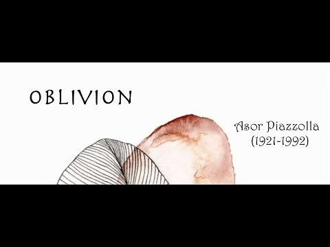 Oblivion Arranged for Piano Solo by Astor Piazzolla