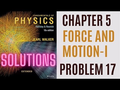 Halliday resnick chapter 5 problem 17 solution | Fundamentals of physics 10e solutions