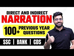 Direct and Indirect | Narration | 100+ Previous Year Questions | SSC CGL, CHSL, CPO | BANK PO/CLERK