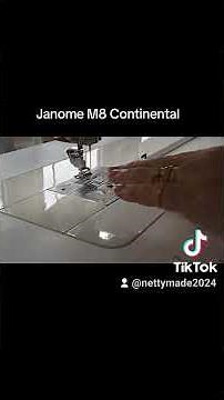 25. How to attach a Cloth Guide Janome M8 Continental #janome #janomem8 #clothguide #sewingtutorial