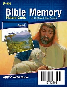 Abeka Miniature Preschool Bible Memory Picture Cards