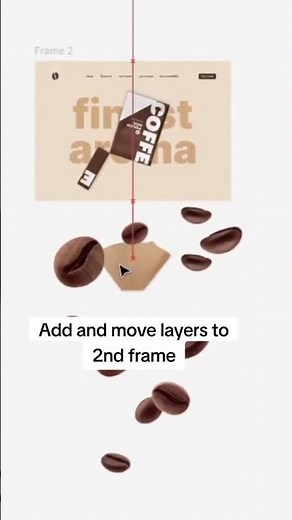 Figma UI Speedrun ☕ Parallax Coffee Website Animation #uidesign #smartphone #uidesignlearning