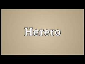 Herero Meaning