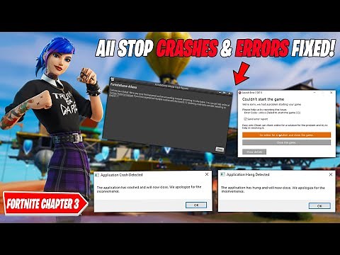 How To Fix CRASHES & FREEZING in Fortnite Chapter 3 Season 4! | Fortntie Crash Reporter Directx 12