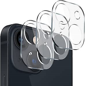 Camera Lens Protector (3 Pack) Compatible with iPhone 14& iPhone 14 Plus Camera Lens Cover Protection, HD Clear Anti-Scratch