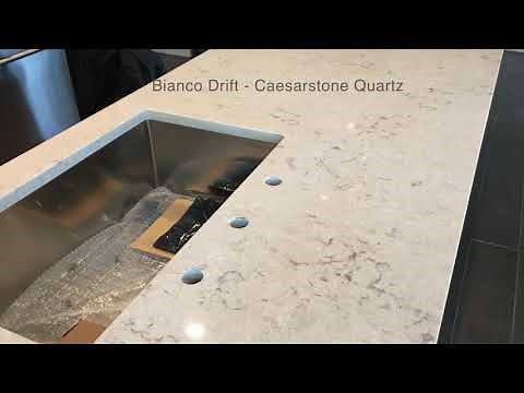 Bianco Drift Caesarstone Kitchen Countertops