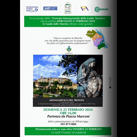 Ecco le proposte per la Giornata Internazionale della Guida Turistica 2024 nelle Marche. Vi aspettiamo!!! | Guide Turistiche Delle Marche