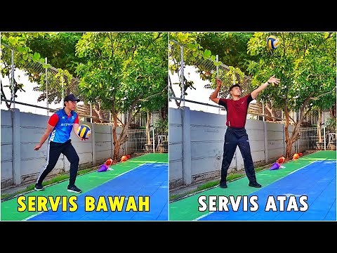 Video Pembelajaran PJOK SD - SMP - SMA | Servis Bawah dan Servis Atas Permainan Bola Voli