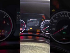 How to reset the maintenance light on the 2022 Isuzu D Max.