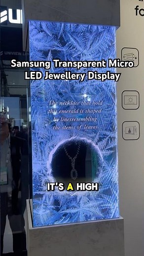 World’s First TRANSPARENT Micro-LED Display Case!