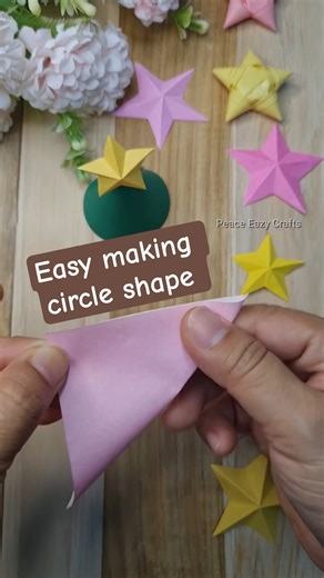 How to cut a paper in circle shape. ✂️⭕ #origami #diy