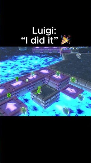 Luigi Wins By Doing Nothing in Super Mario 3D World #mario #nintendoswitch #nintendo