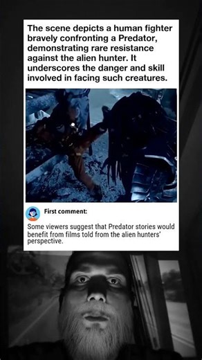 Human vs Predator Fight in Alien vs Predator 2004