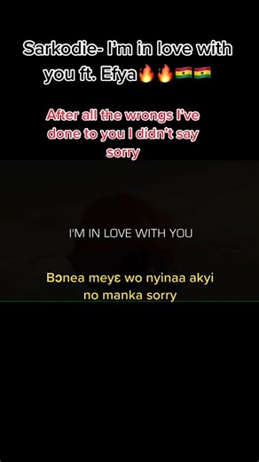 Sarkodie ft. Efya - I'm In Love With You (Lyrics) | Ghana Music