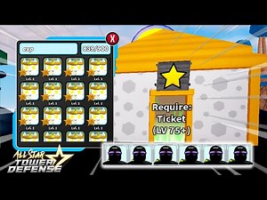 EXP Ticket Raid META Units?! | Solo Gameplay | Roblox All Star Tower Defense