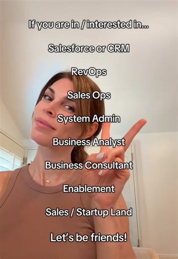 I’m in the final stretch to 10k followers! As soon as I get there, I’ll be turning on subscriptions to do weekly Design Debug Lives to cover your system and process questions 🤓 Also sharing access to my CRM Bestie slack channel! #salesforce #revops #tiktoklive #salesforceadmin #crm