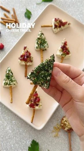 Easy Holiday Cheese Trees Appetizer