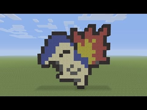 Minecraft Pixel Art - Cyndaquil Pokemon #155