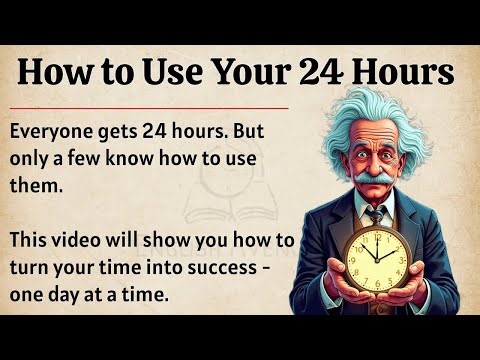 How To Use Your 24 hours || Graded Reader || Improve Your English Fluency ✅️