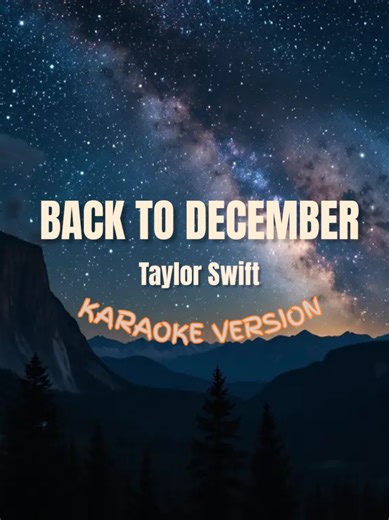 Back To December - Taylor Swift || Karaoke Version #karaoke #karaokeversion #taylorswift #backtodecember #backtodecemberkaraoke