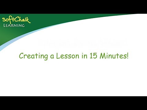 Create a Lesson in 15 Minutes