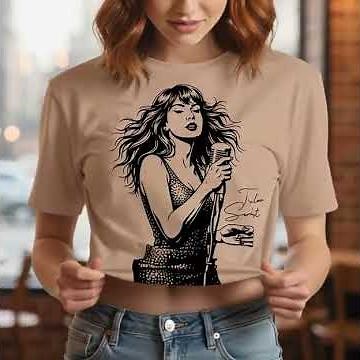 Taylor Swift Singer SVG PNG | High-Detail Line Art T-Shirt Design | Digital Download Files Etsy Shop