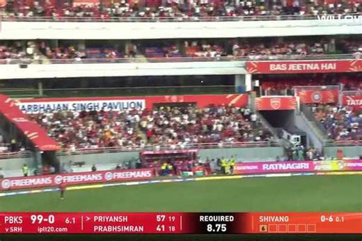 End of a tremendous opening stand! Priyansh departs | Cricbuzz.com